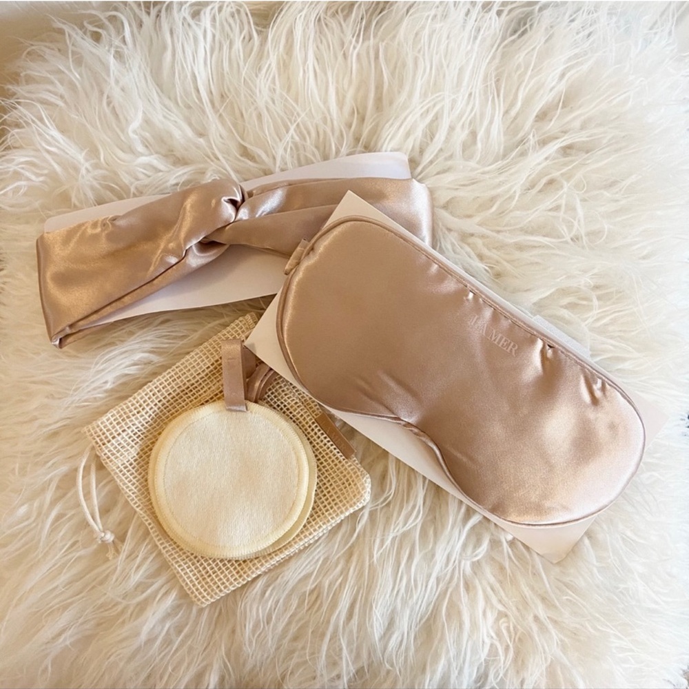 La Mer Rose Satin Set
